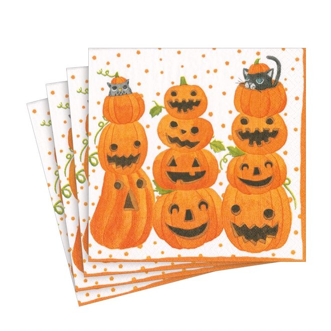 Jack O' Lanterns Luncheon Napkins