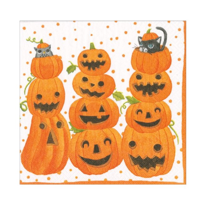 Jack O' Lanterns Luncheon Napkins