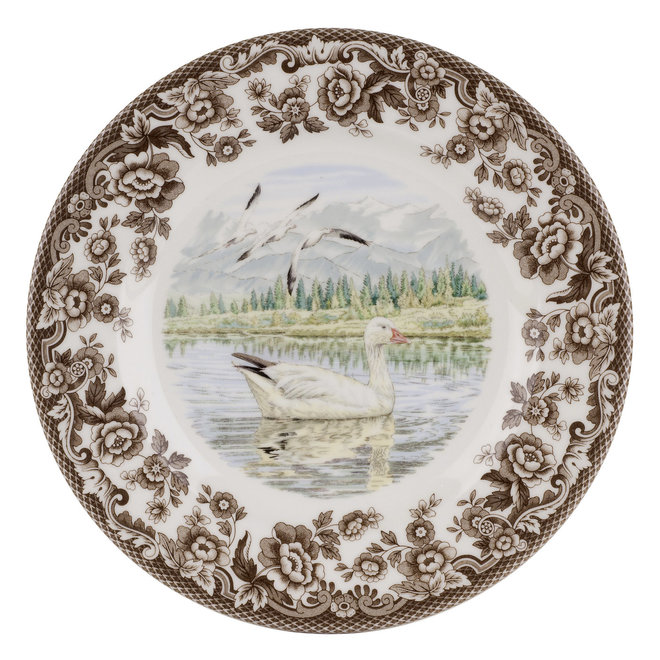 Woodland Salad Plate (Snow Goose)