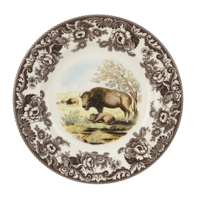 Woodland Dinner Plate (Bison)