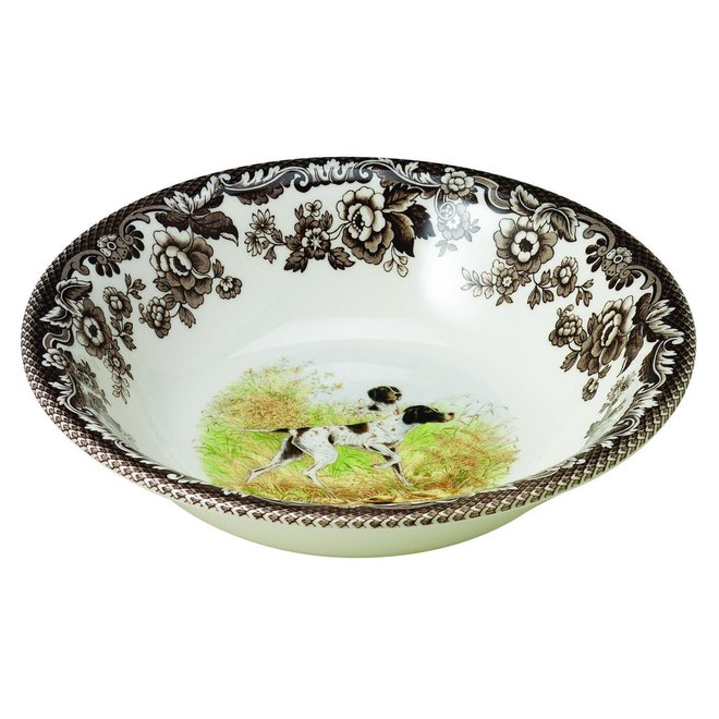 Woodland Ascot Cereal Bowl (Flat Coated Pointer)