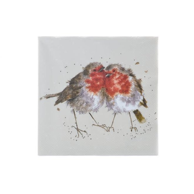 'Snuggled Together' Robins Cocktail Napkins