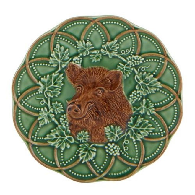 Bordallo Pinheiro Woods Bread & Butter Plate (Boar)