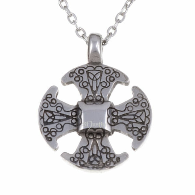 Canterbury Cross Pendant Necklace