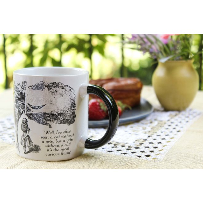 The Disappearing Cheshire Cat Heat Transforming Mug