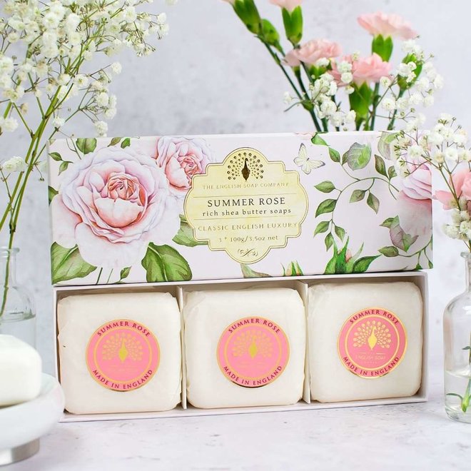 Summer Rose Hand Soap Gift Set