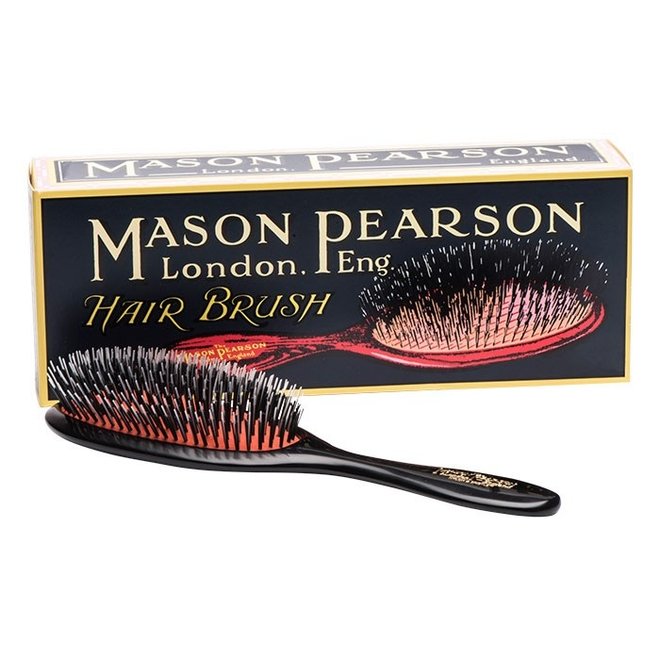 Mason Pearson B4 Pure Boar Bristle Dark Ruby Pocket Hair Brush