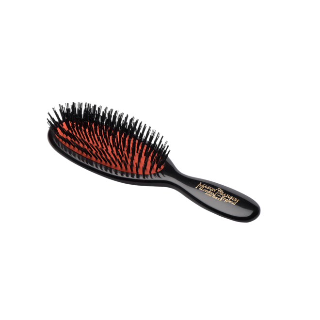 B4 Pure Boar Bristle Dark Ruby Pocket Hair Brush