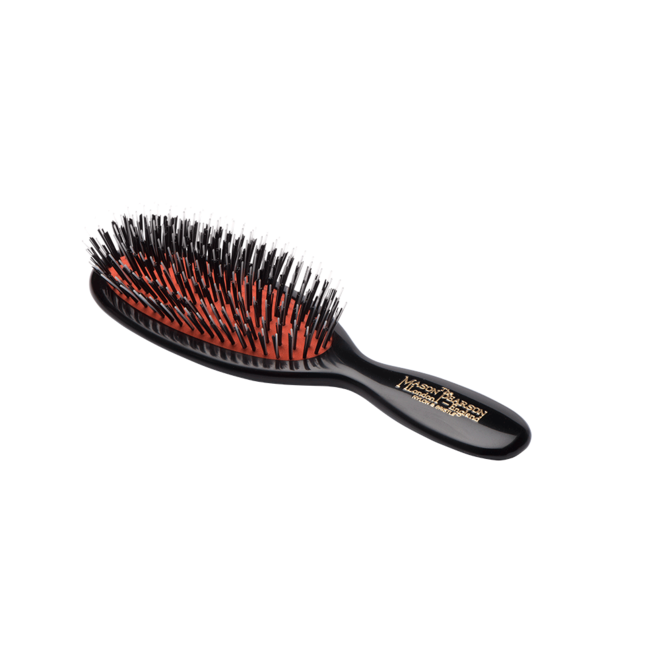 BN4 Nylon & Bristle Dark Ruby Pocket Hairbrush