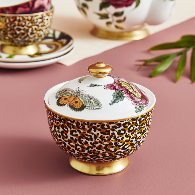 Creatures of Curiosity Leopard Lidded Sugar Bowl