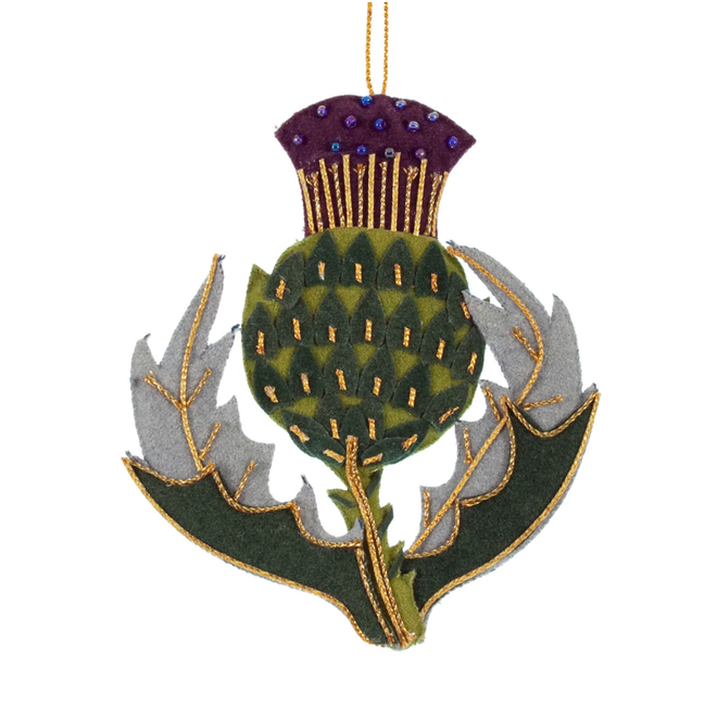 St. Nicolas Felt Thistle Ornament