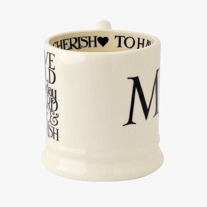 Black Toast Mr 1/2 Pint Mug