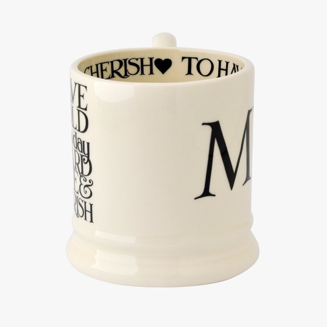 Black Toast Mrs 1/2 Pint Mug