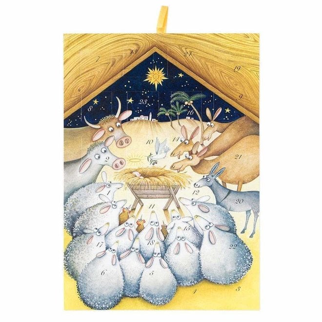 Advent Calendar Nativity with Animals