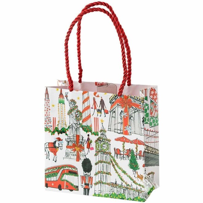 Cosmopolitan Christmas Small Square Gift Bag