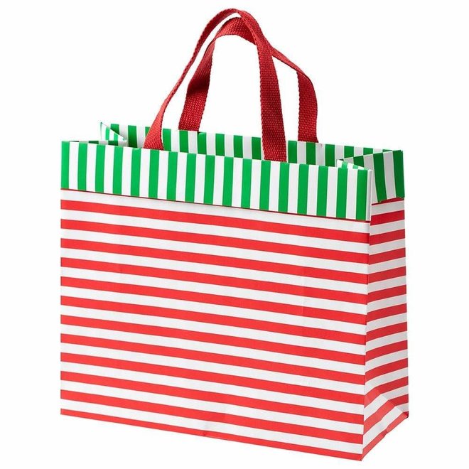 Club Stripe Red & Green Large Gift Bag