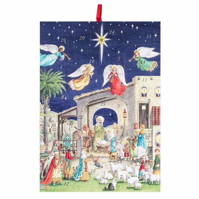 Nativity with Angels Advent Calendar