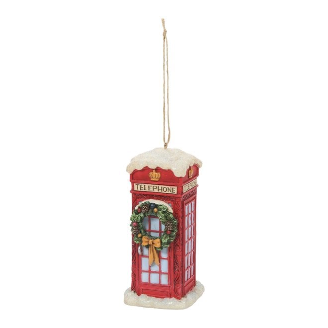 Jim Shore Christmas Phone Box Ornament