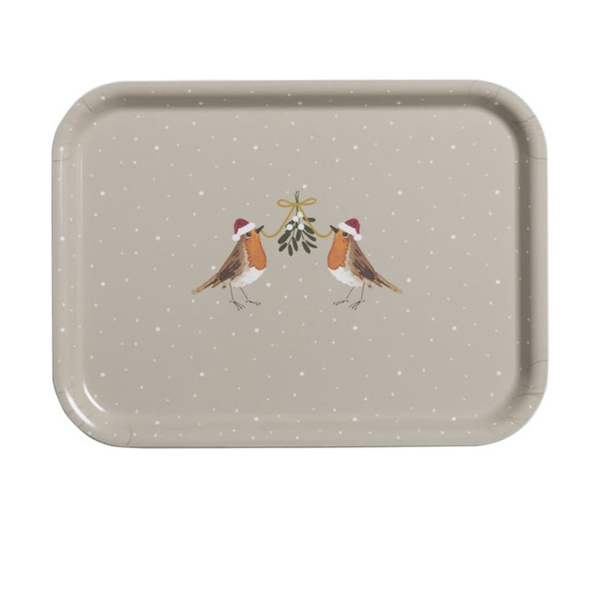 Christmas Robin Small Tray