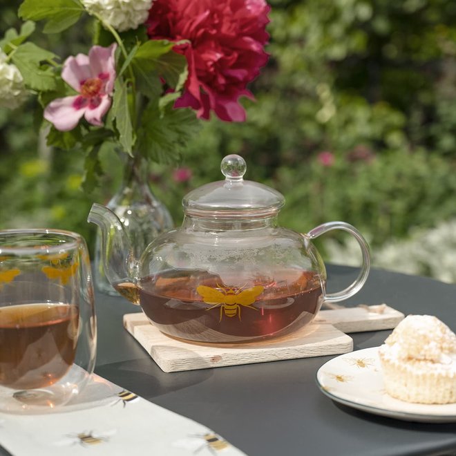 Sophie Allport Bees Glass Teapot - British Isles