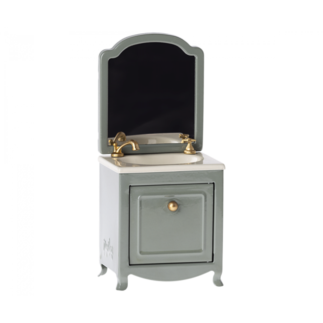 Sink with Mirror, Mouse - Dark Mint