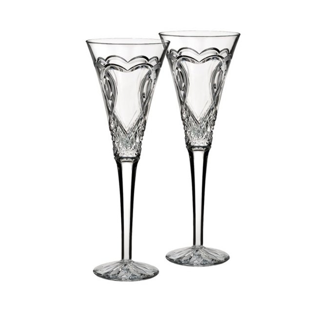 Wedding Toasting Flute "Wedding" Pair - Boxed