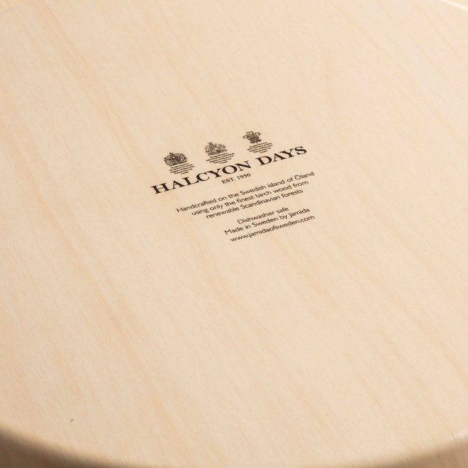 Nina Campbell Serengeti Round Birchwood Tray