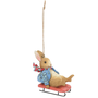 Peter Rabbit Sledging Ornament