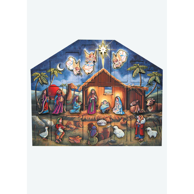 Nativity Wooden Advent Calendar