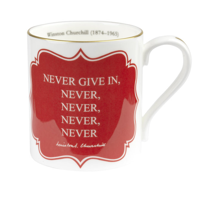 Sir Winston Churchill Never Give Inâ€¦ Mug