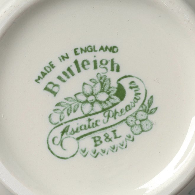 Dark Green Asiatic Pheasants Small Plate