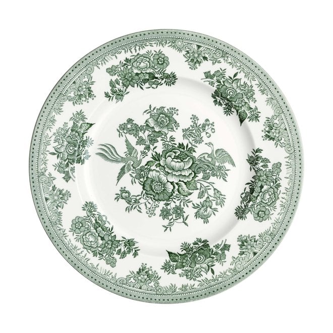 Dark Green Asiatic Pheasants Dinner Plate