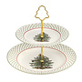 Christmas Tree Polka Dot 2 Tiered Server
