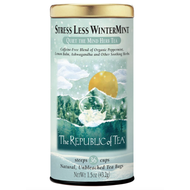 Republic of Tea Stress Less Wintermint Herbal 36s