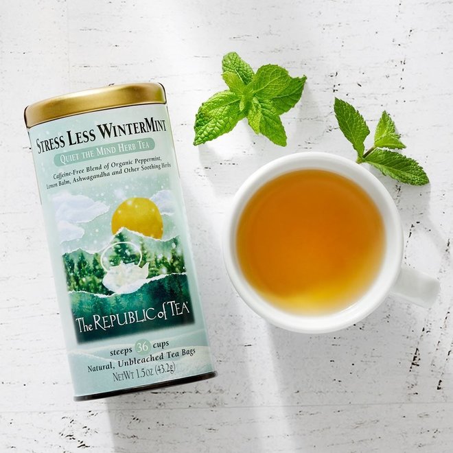 Republic of Tea Stress Less Wintermint Herbal 36s