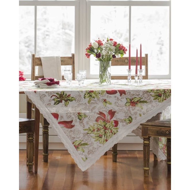 Deck the Holly Tablecloth (60" x 90")