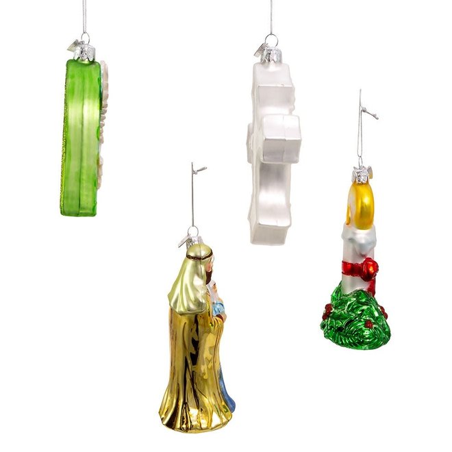 Set of 4 Religious Ornaments