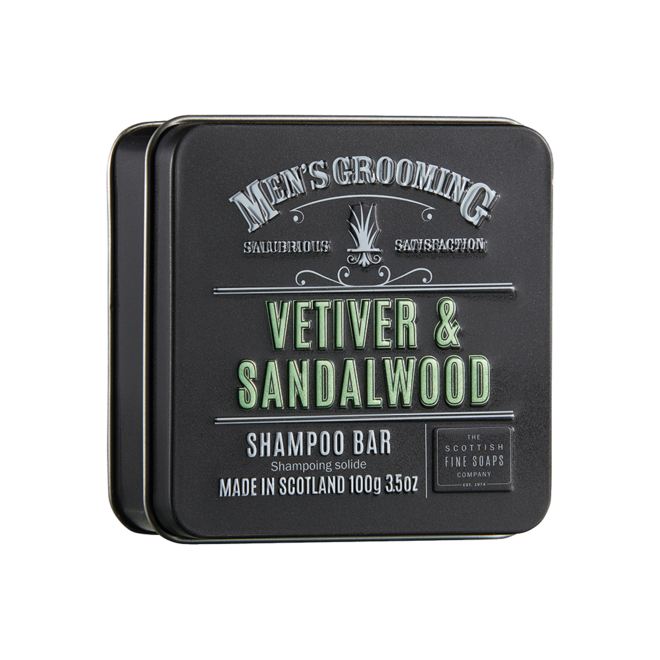 Vetiver & Sandalwood Shampoo Bar Tin