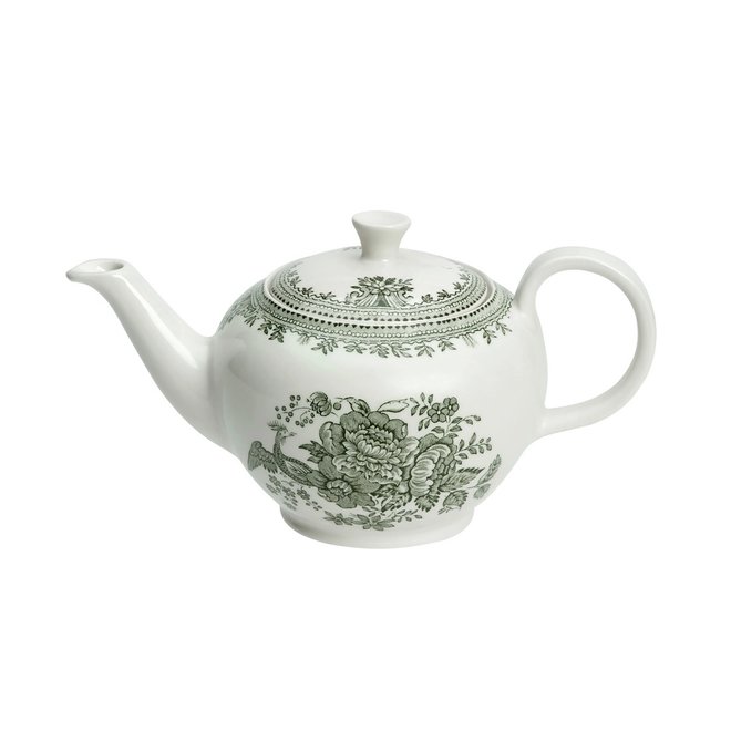 Dark Green Asiatic Pheasants Teapot, Small