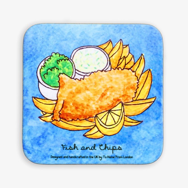 Fish & Chips Coaster