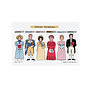 Alison Gardiner Jane Austen Tea Towel