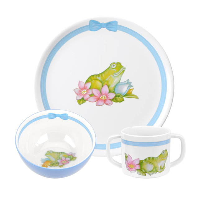 Botanic Garden Terrace Frog Melamine 3 Piece Set