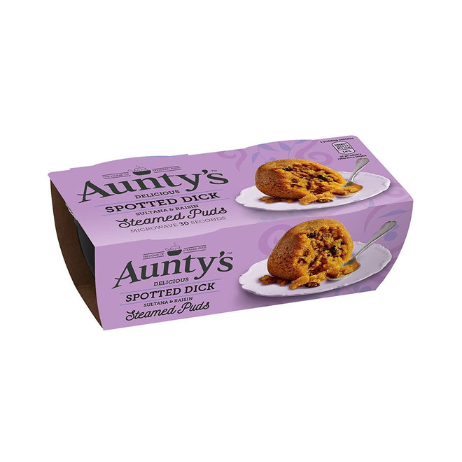 Aunty's Spotted Dick Steamed Puddings