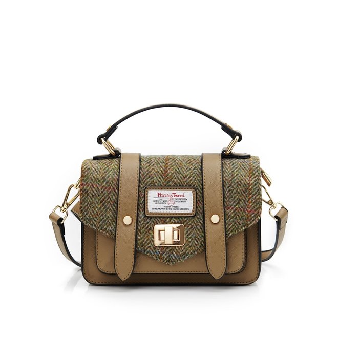 Harris Tweed Chestnut Herringbone Mini Satchel