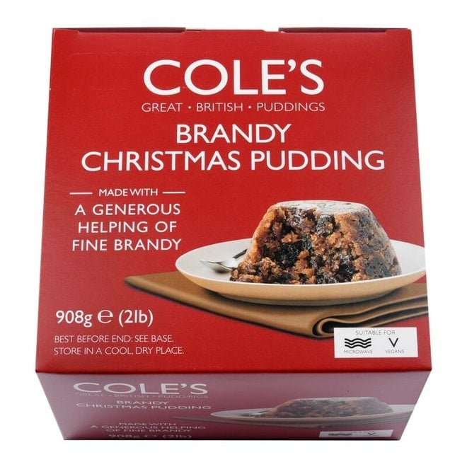 Cole's Brandy Christmas Pudding 908g