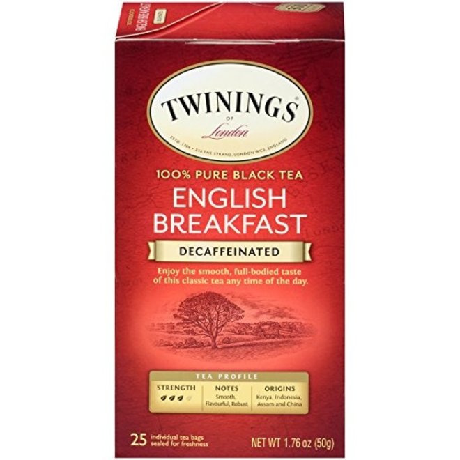 Twinings Decaf English Breakfast 25s