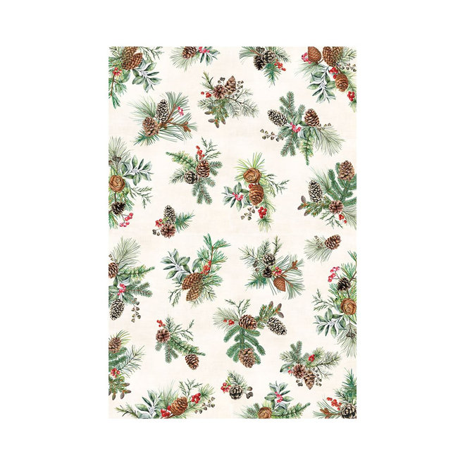 White Spruce Cotton Tablecloth, 60" x 90"
