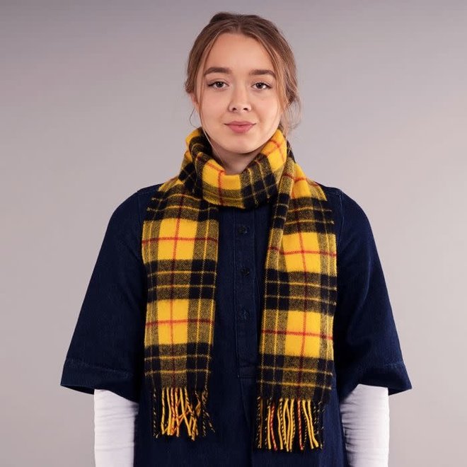 Bowhill MacLeod Dress Modern Tartan Long Lambswool Scarf