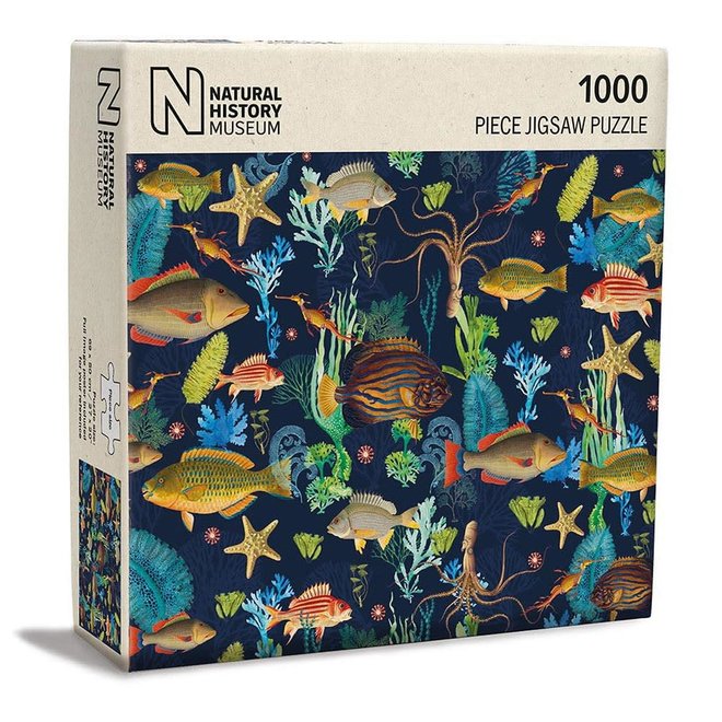 Natural History Museum An Array of Marine Life Illustrations 1000 Piece Puzzle