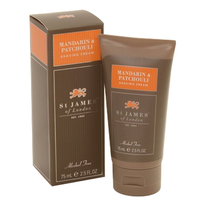 Mandarin & Patchouli Shaving Cream Travel Tube